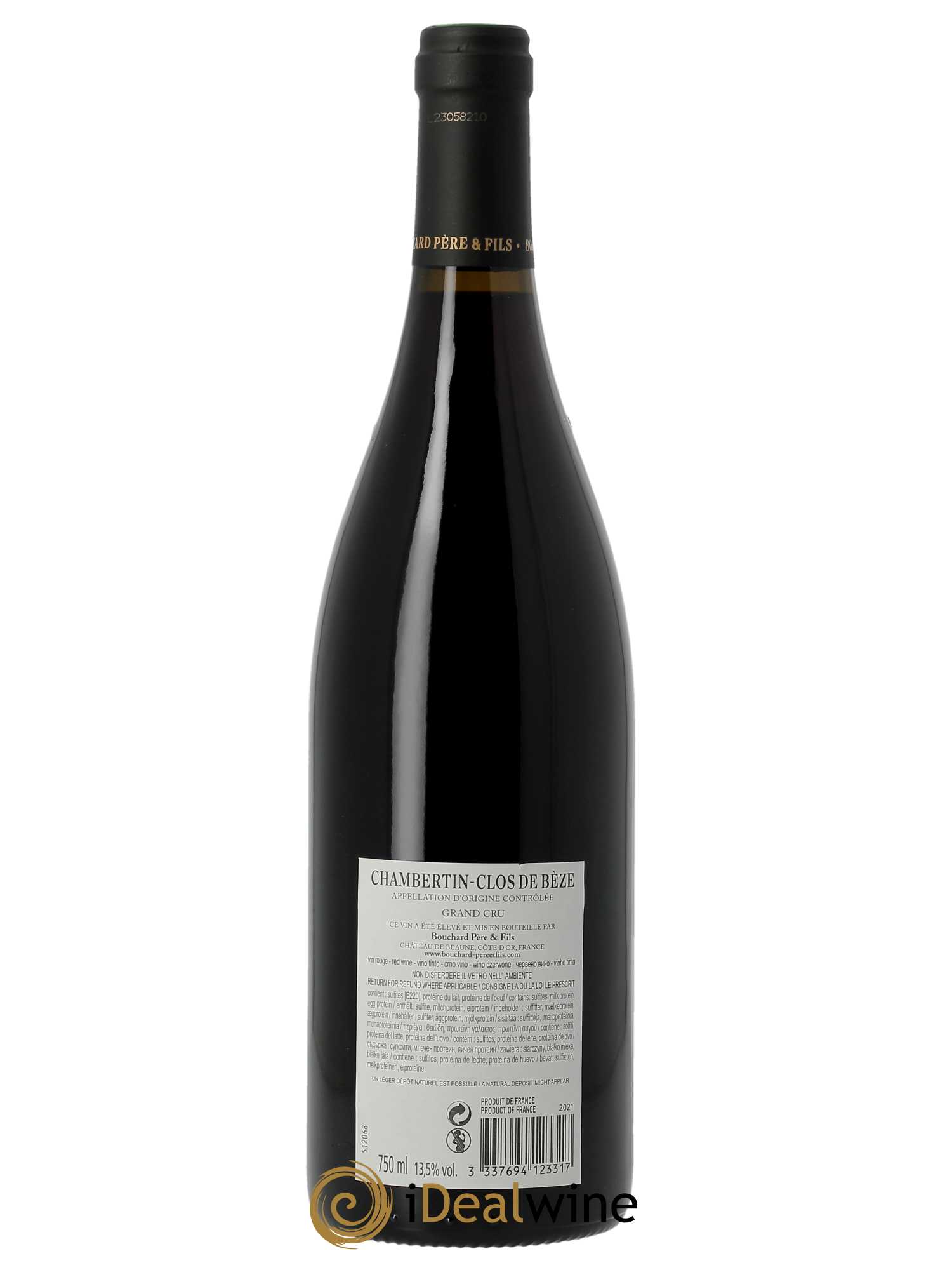 Chambertin Clos de Bèze Grand Cru Bouchard Père & Fils  2021 - Lot de 1 Bouteille