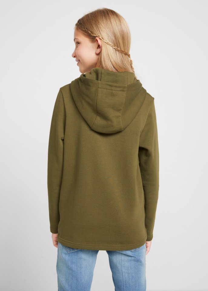 Mädchen Kapuzen-Sweatshirt aus Bio-Baumwolle