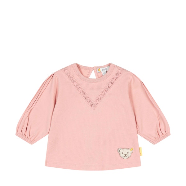 Tunika langarm, rosa für Mädchen