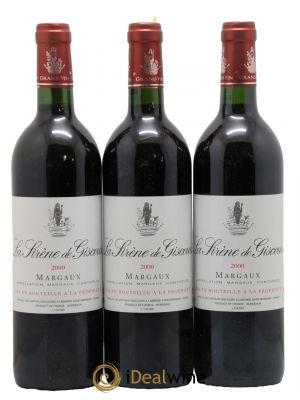 La Sirène de Giscours  2000 - Lot de 3 Bouteilles