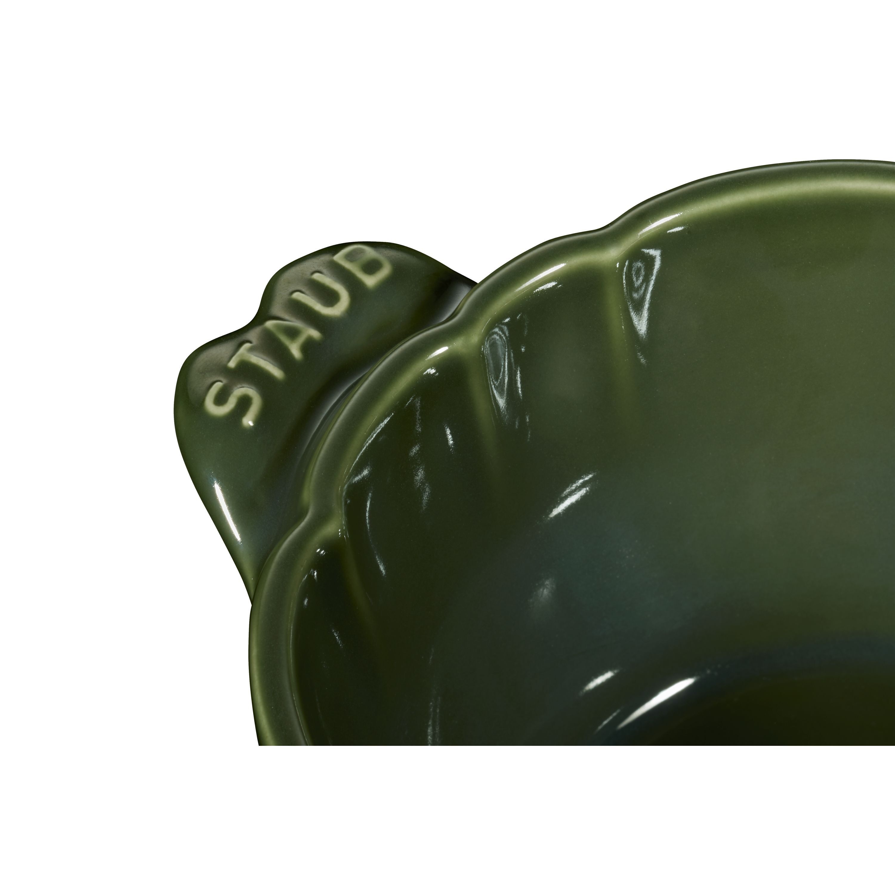 Cocotte 13 cm, Artischocke, Basilikum-Grün, Keramik
