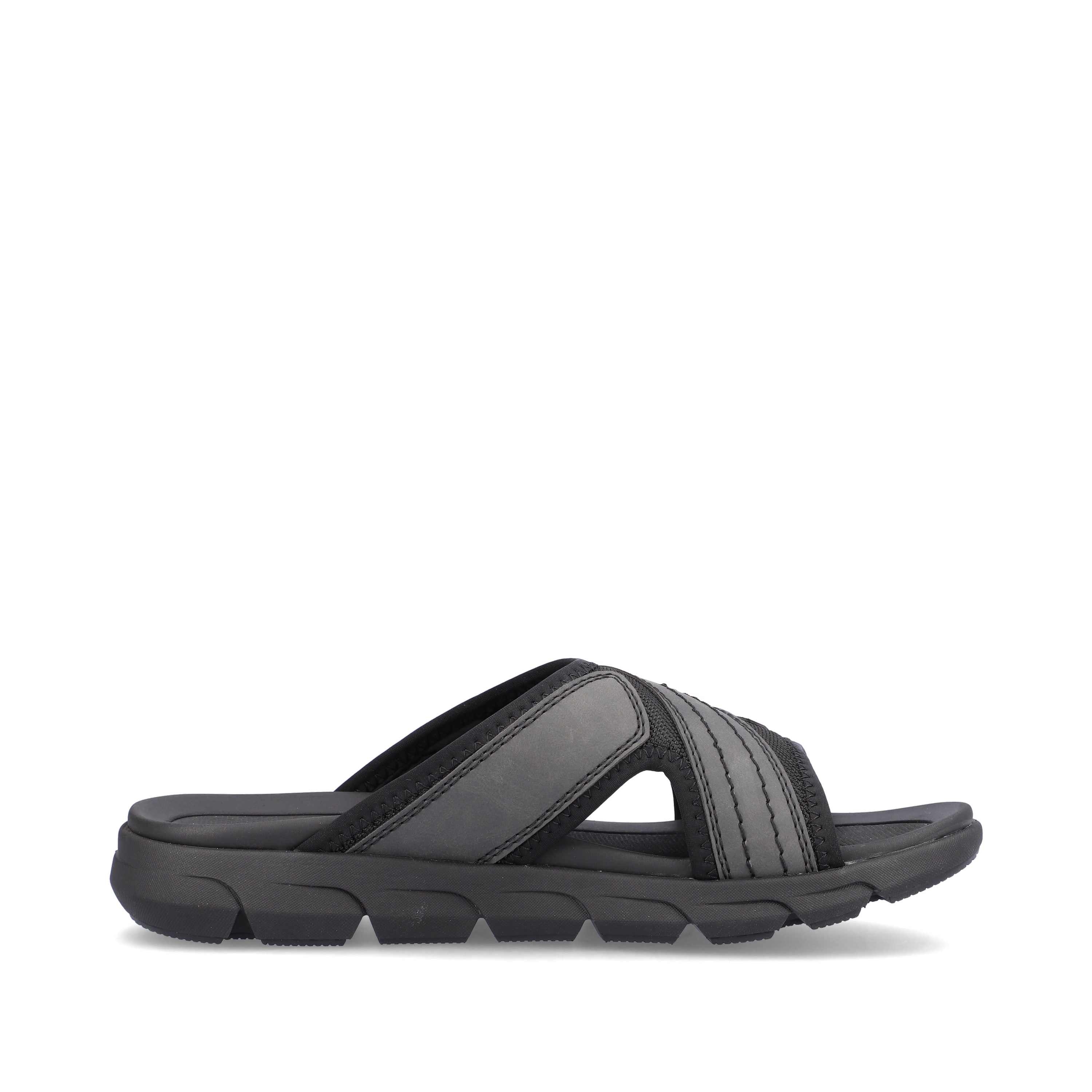 Rieker Herren Pantoletten steel black
