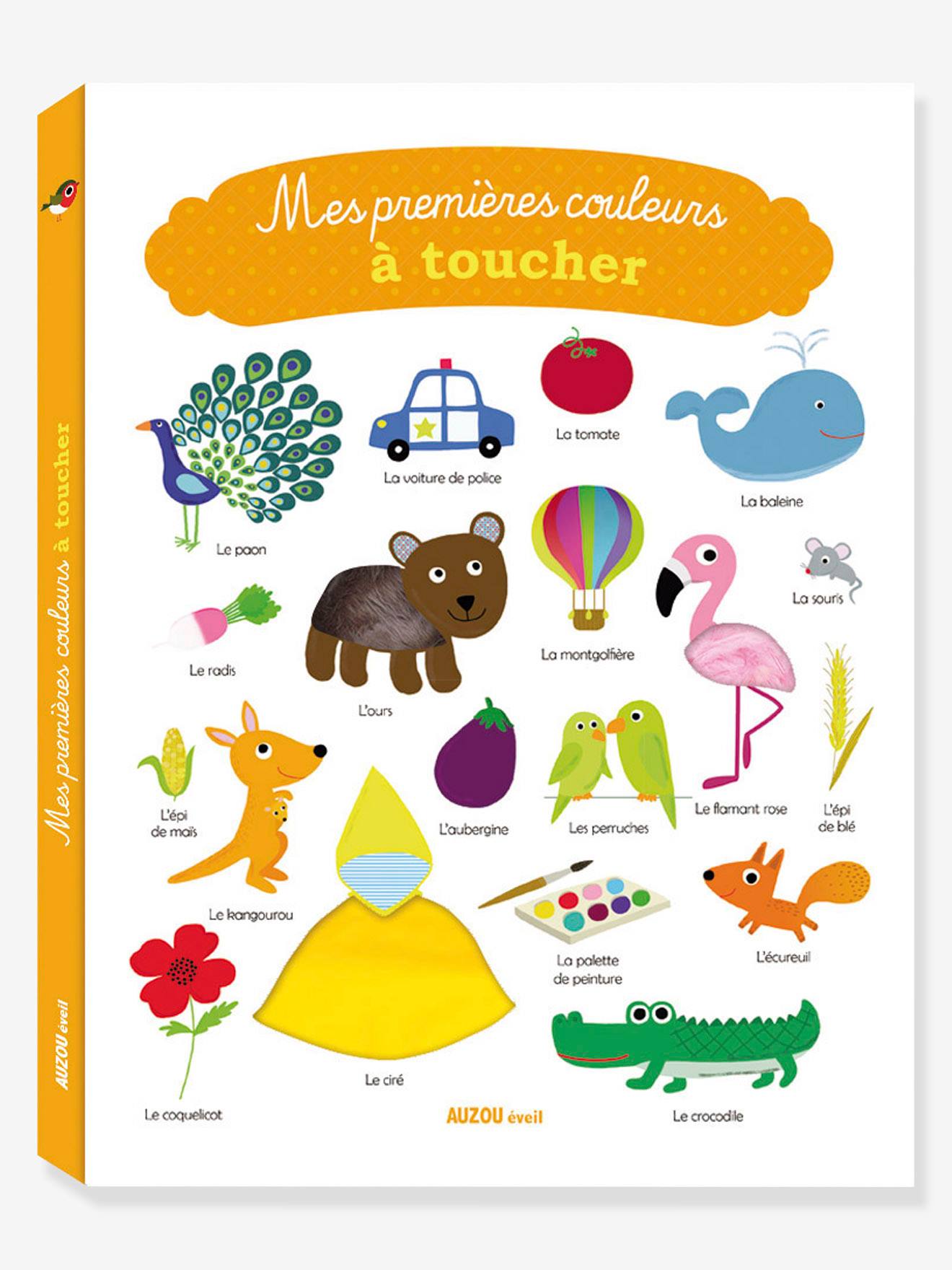 Imagier Mes premières couleurs à toucher AUZOU blanc