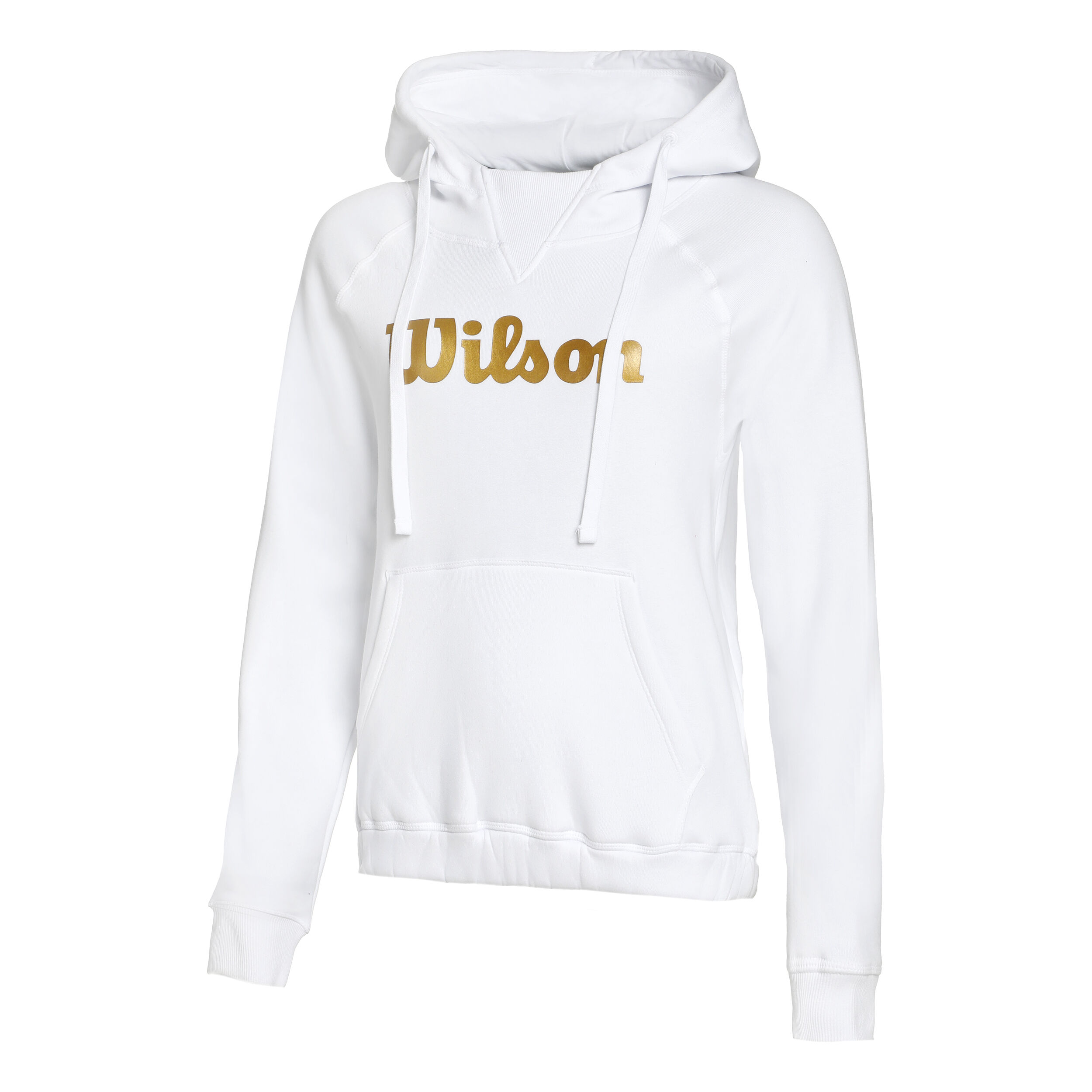 Script Hoody Damen - Weiß, Gold