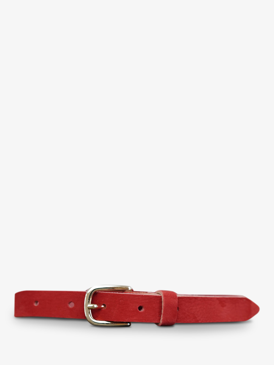 LaCeinture Magnifique Nubuck - 20mm - Rouge Carmin