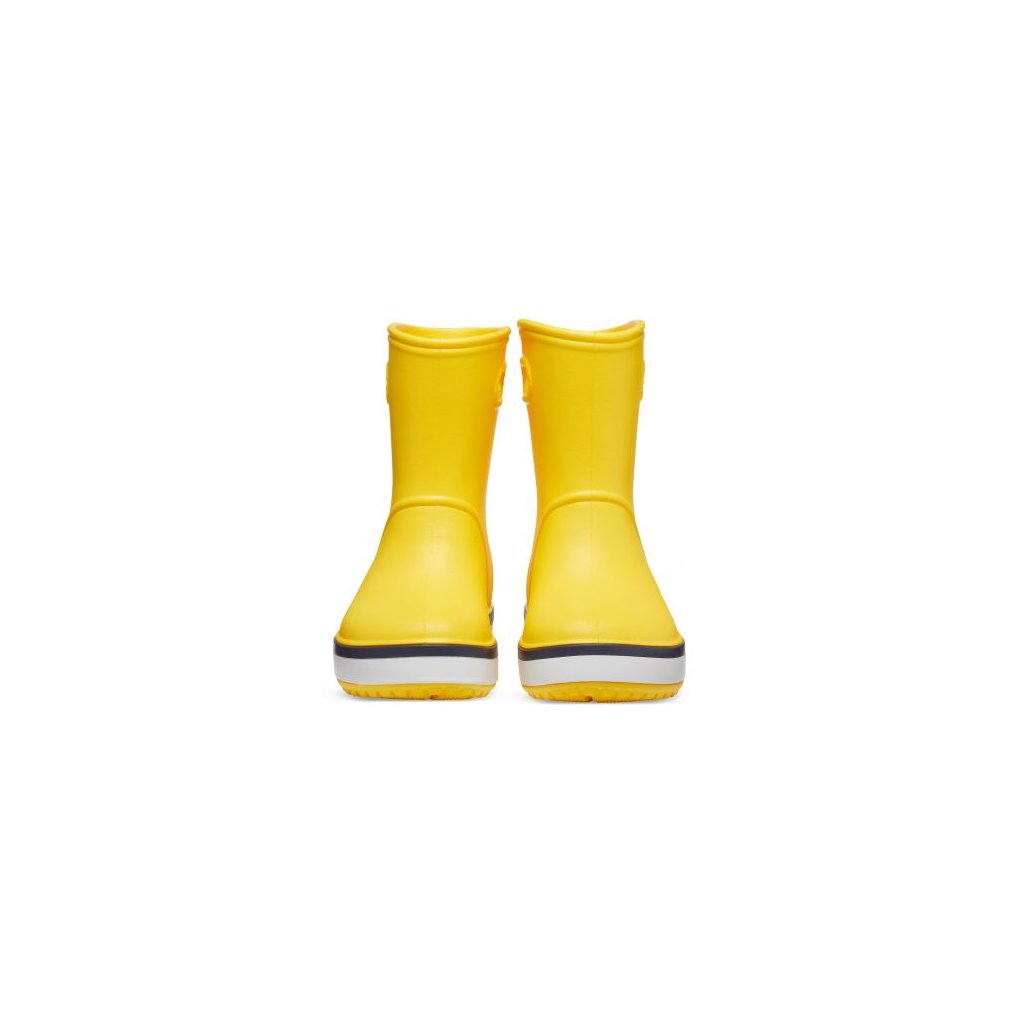 Crocs Crocsband Rain Boot Yellow / Navy Gummistiefel