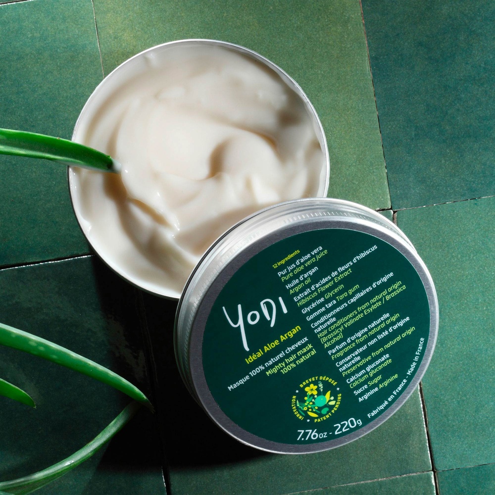 Yodi Idéal Aloe Argan   Masque 100% Naturel Cheveux Masque Cheveux