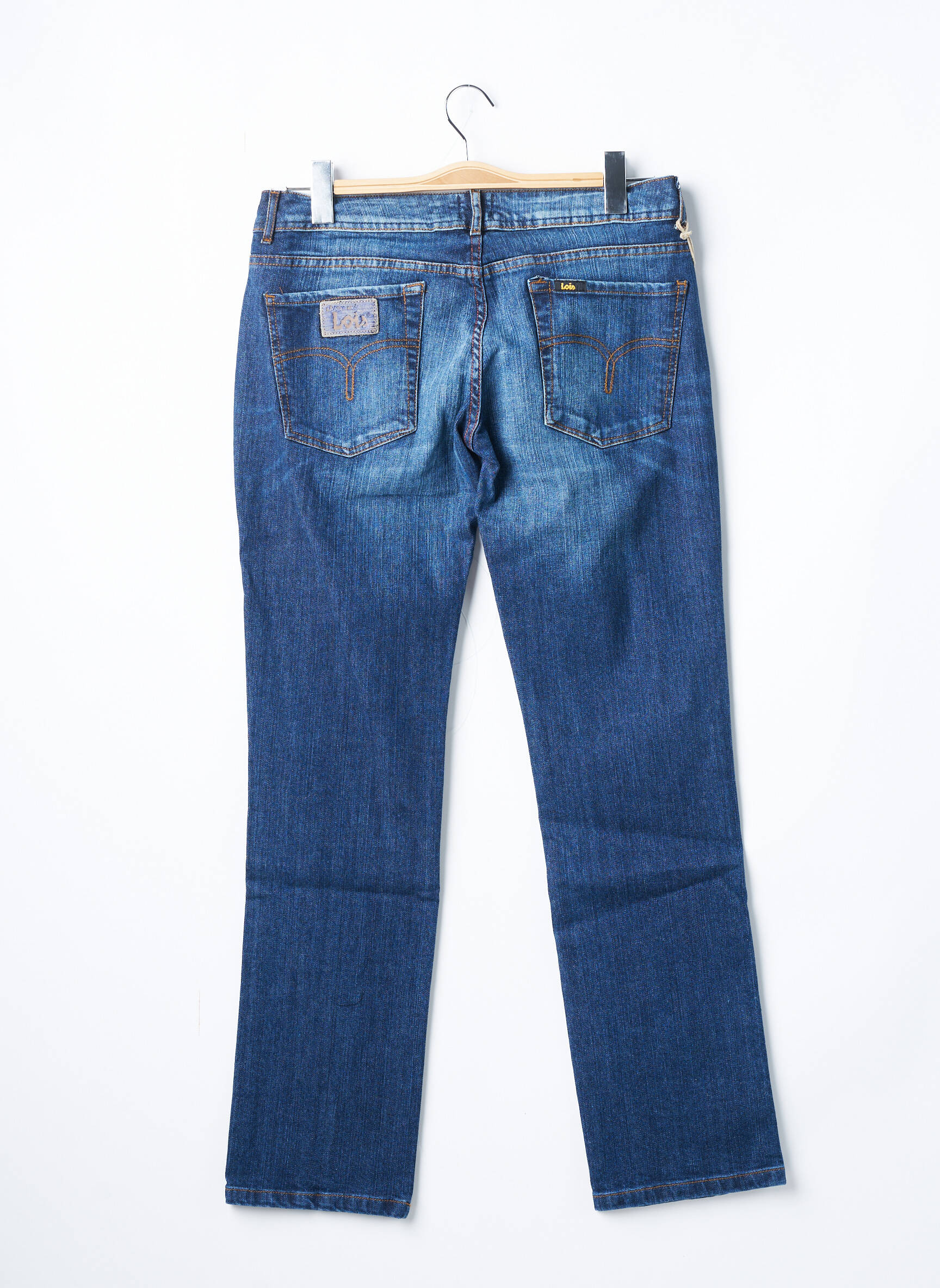 Lois Jeans Coupe Droite Femme couleur bleu