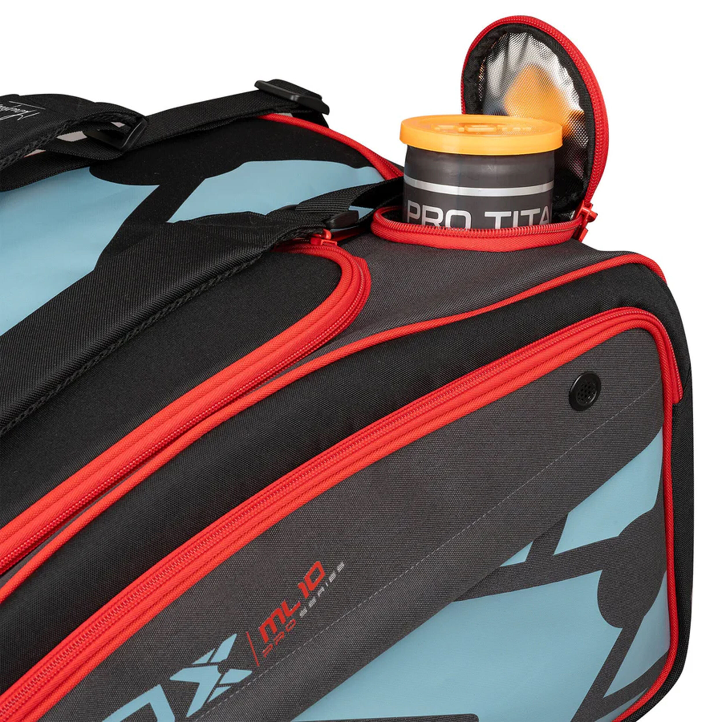ML10 Competition XL Compact Padelschlägertasche - Schwarz, Rot