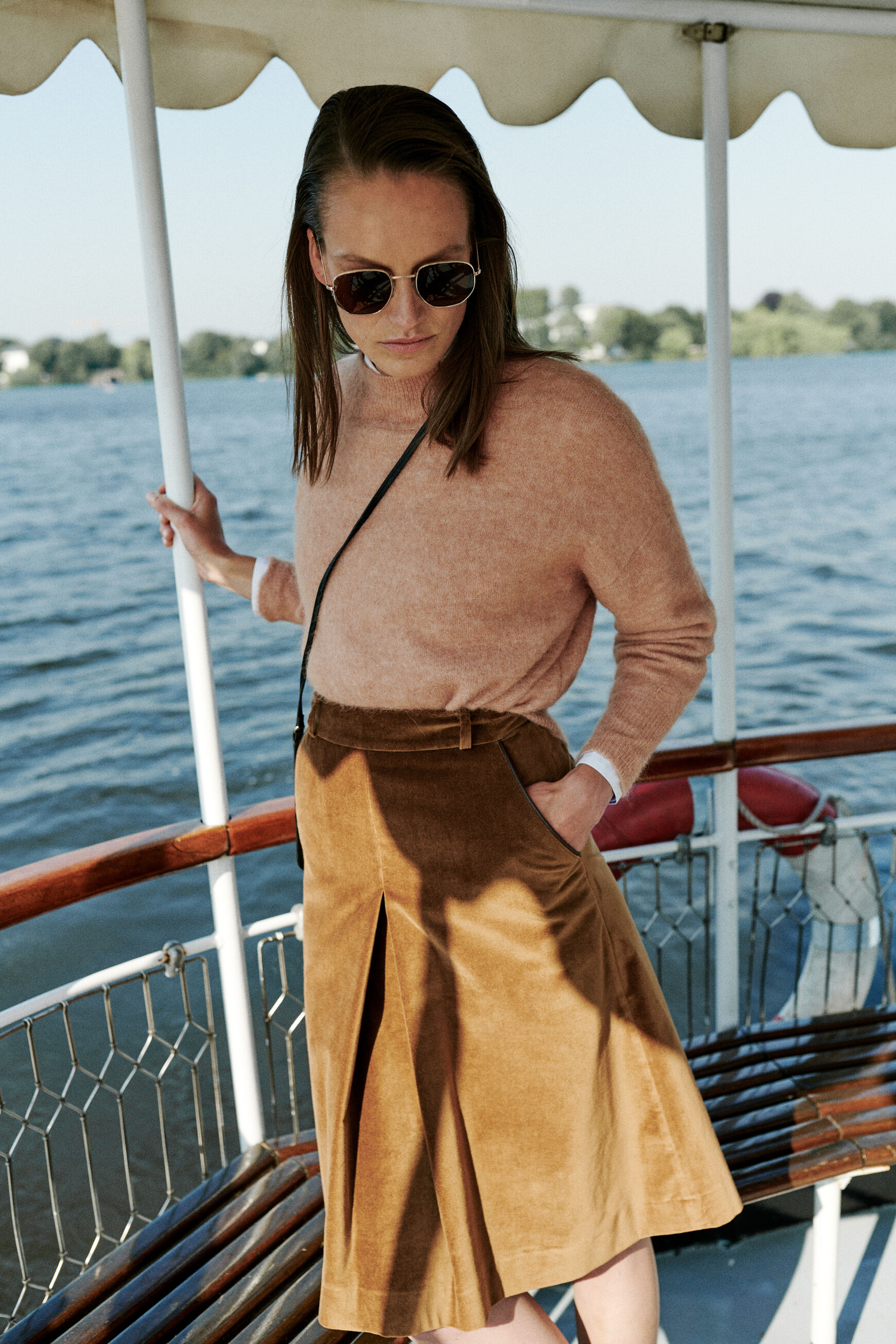 jupe sunny taupe femme