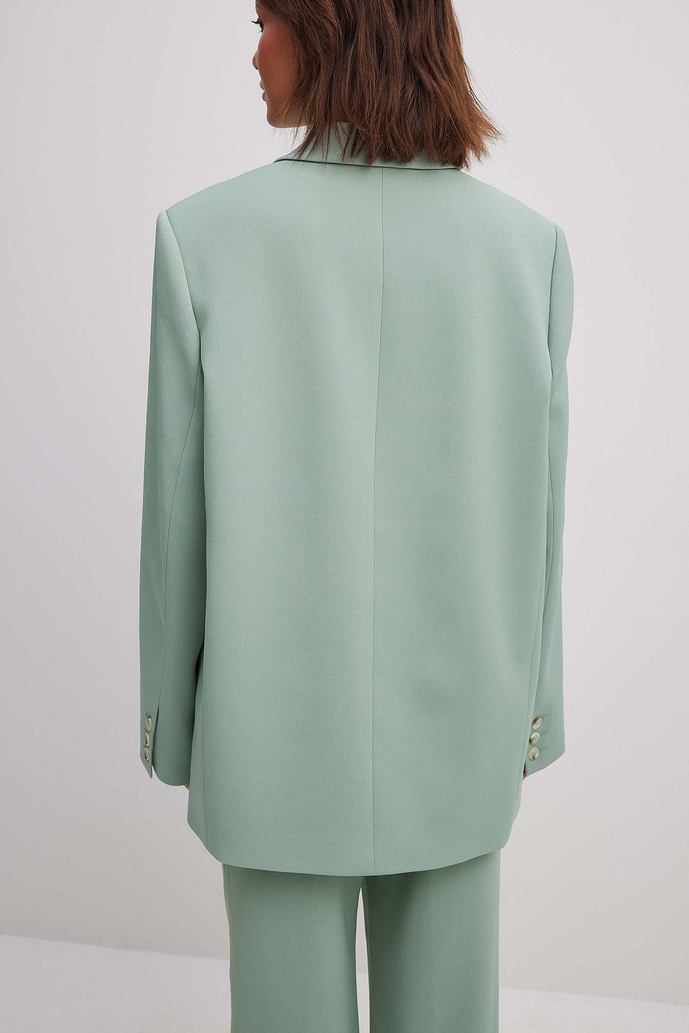 Recycelter zweireihiger Oversize-Blazer
