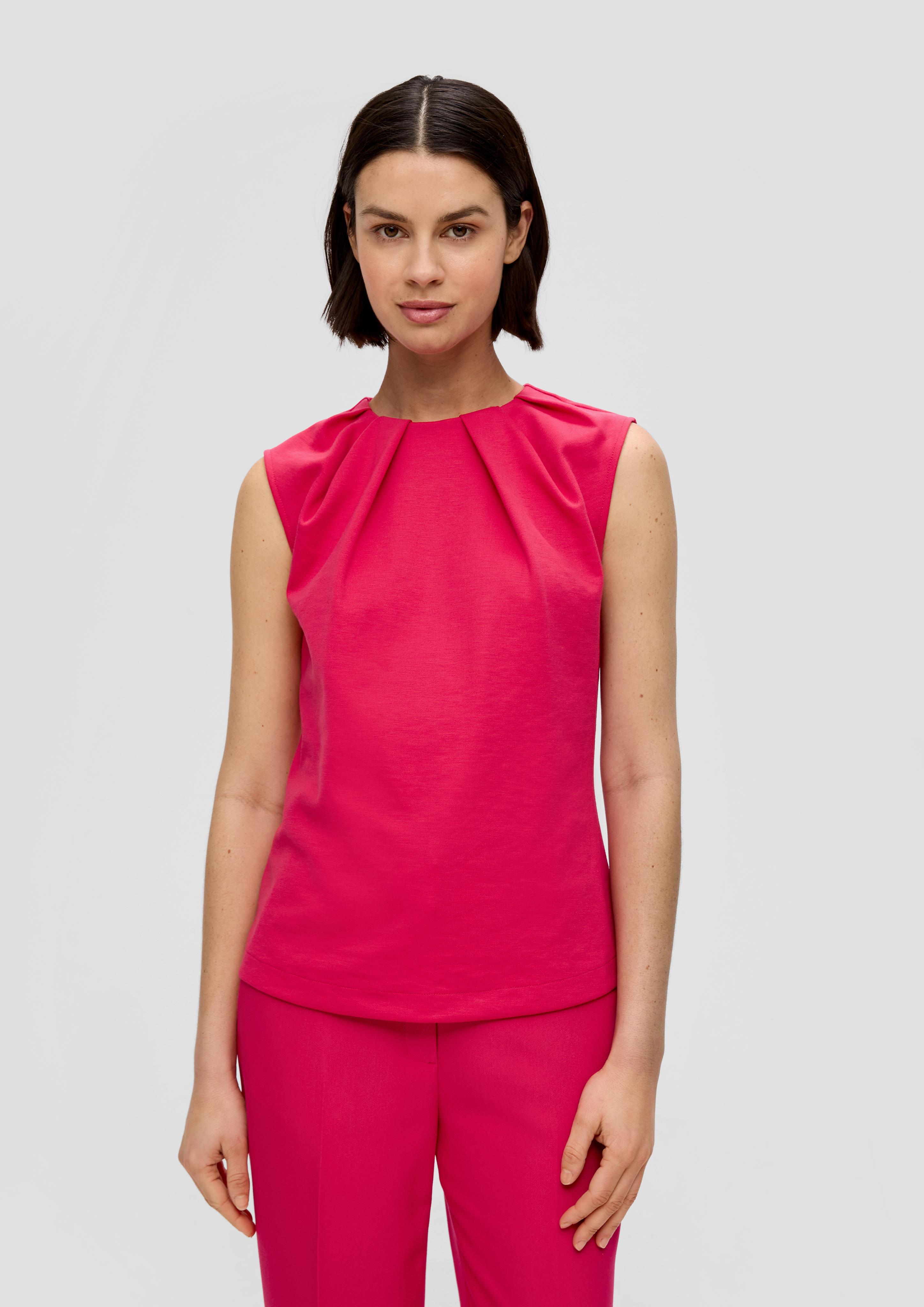 Ärmellose Bluse aus Jersey  2140832-4554