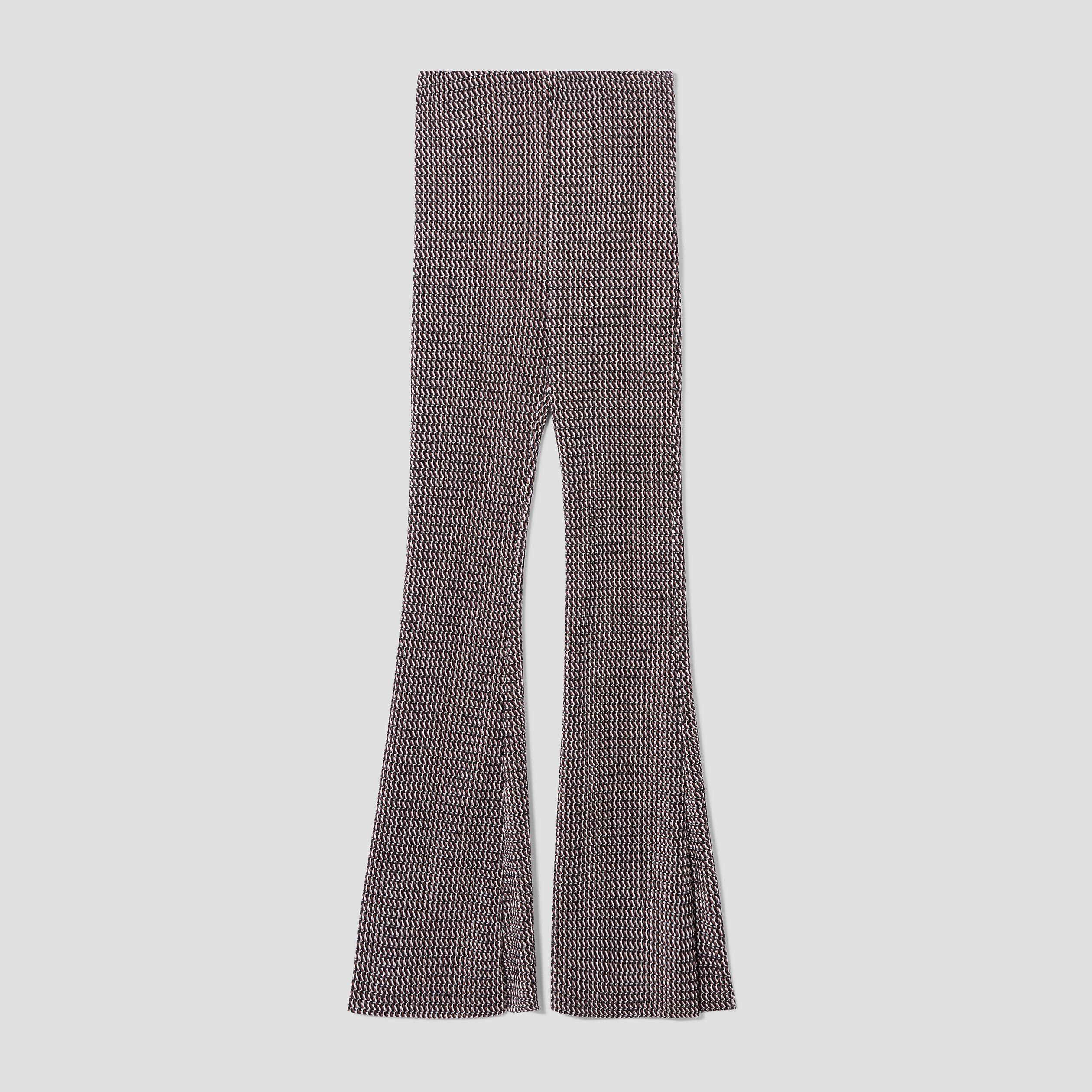 Pantalon flare plissé marron femme | Cache Cache