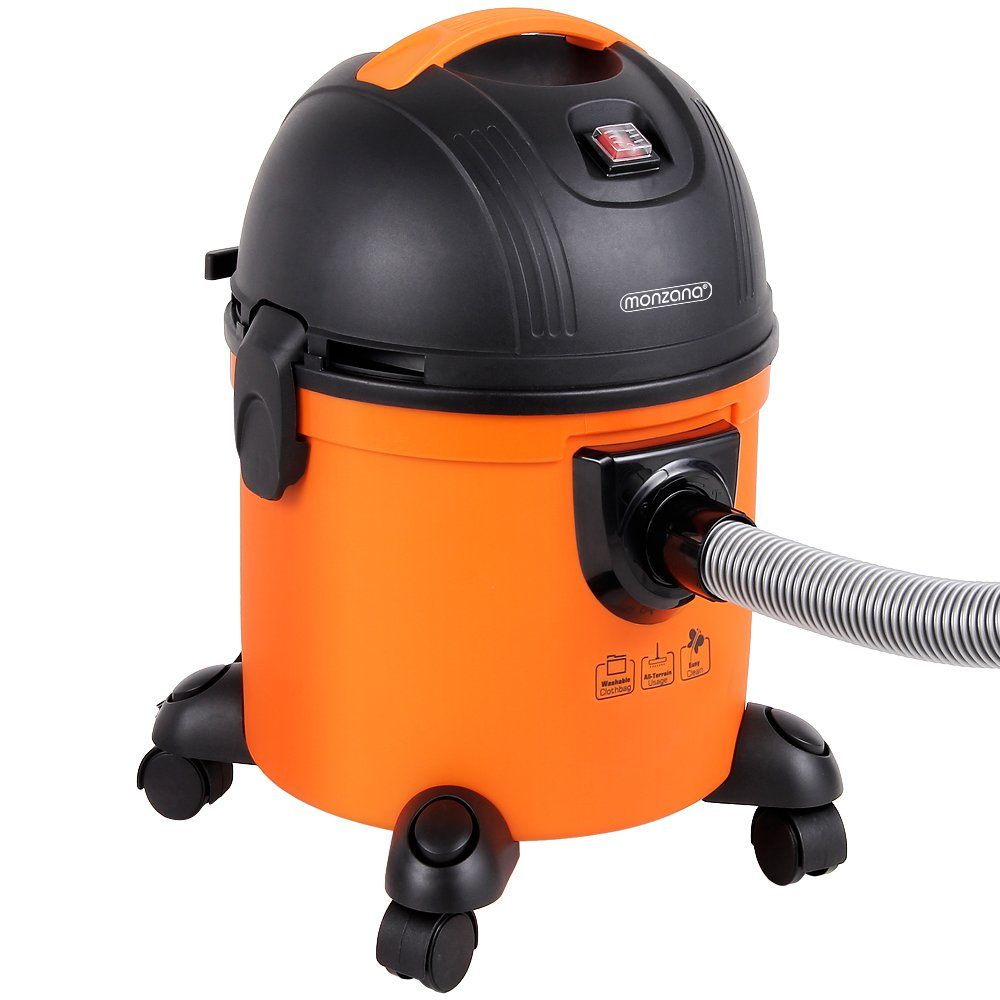 monzana Bodenstaubsauger, 1200 W, mit Beutel, Blasfunktion 1200W 15L Behälter Haushalt Mehrzwecksauger Staubsauger