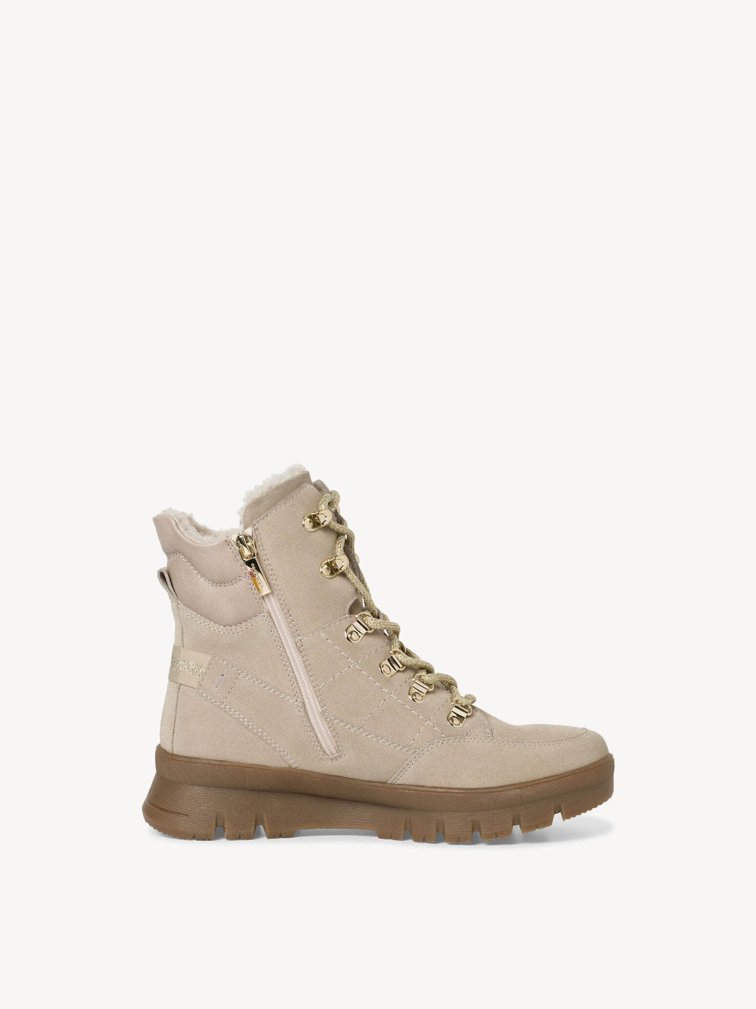 Bottine en cuir - beige