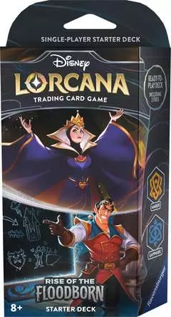 Disney Lorcana: Aufstieg der Flutgestalten - Starter Deck  Bernstein und Saphir (Englisch)