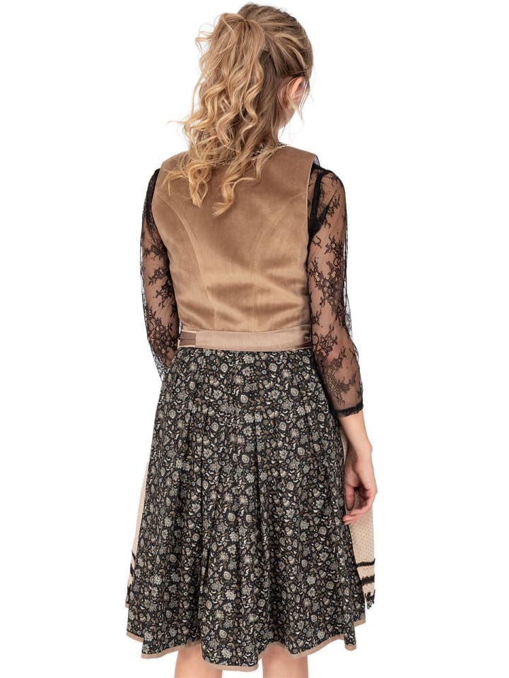 KRÜGER Midi Dirndl SELENE in hellbraun günstig kaufen