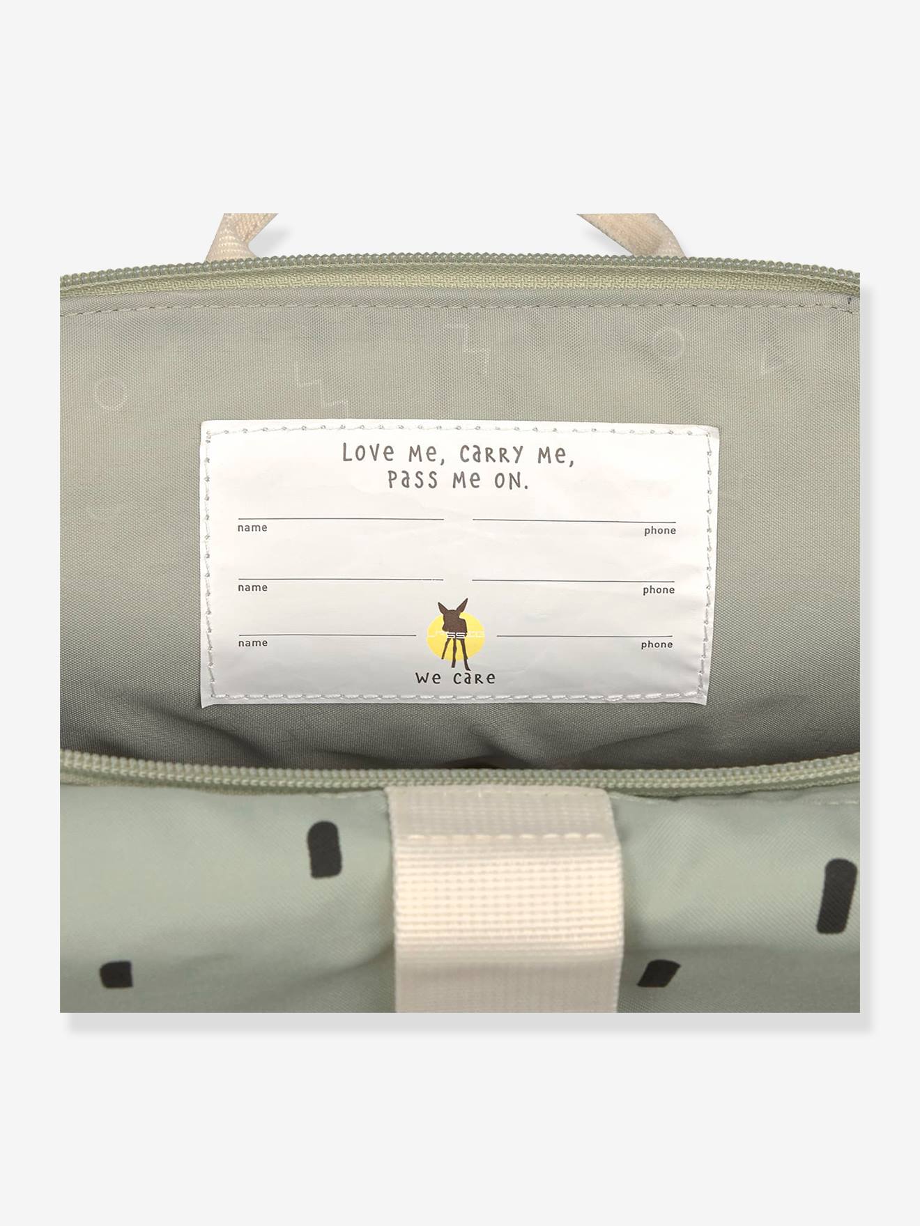 Mini sac à dos LÄSSIG Rolltop Happy Prints caramel