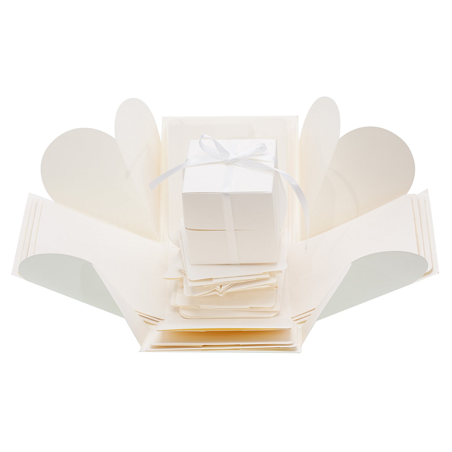 Explosionsbox, creme, 12 x 12 x 12 cm