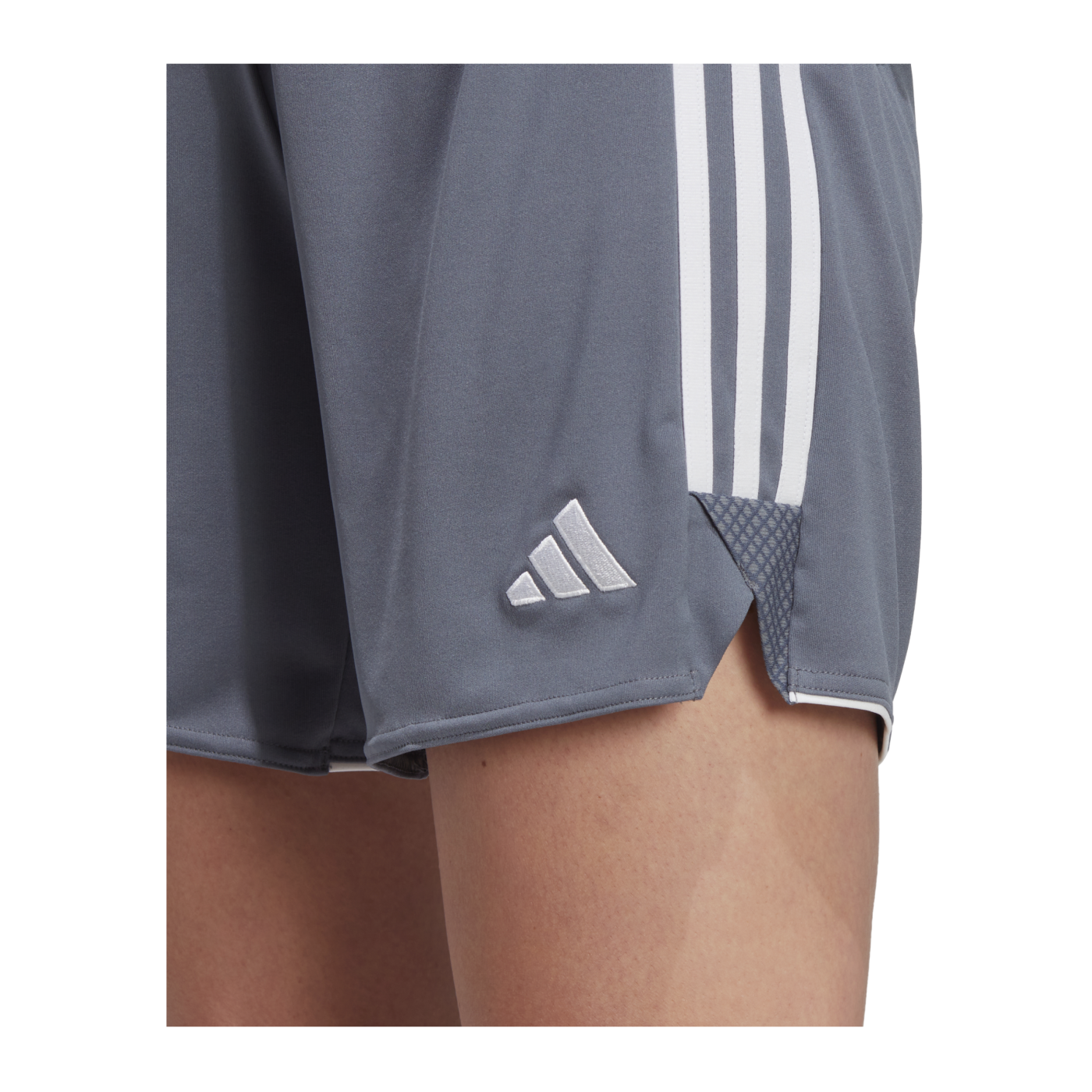adidas Tiro 23 League Trainingsshort Low Damen Grau Weiss