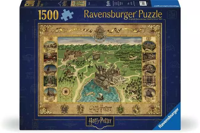 Puzzle 1500 Teile - Hogwarts Map