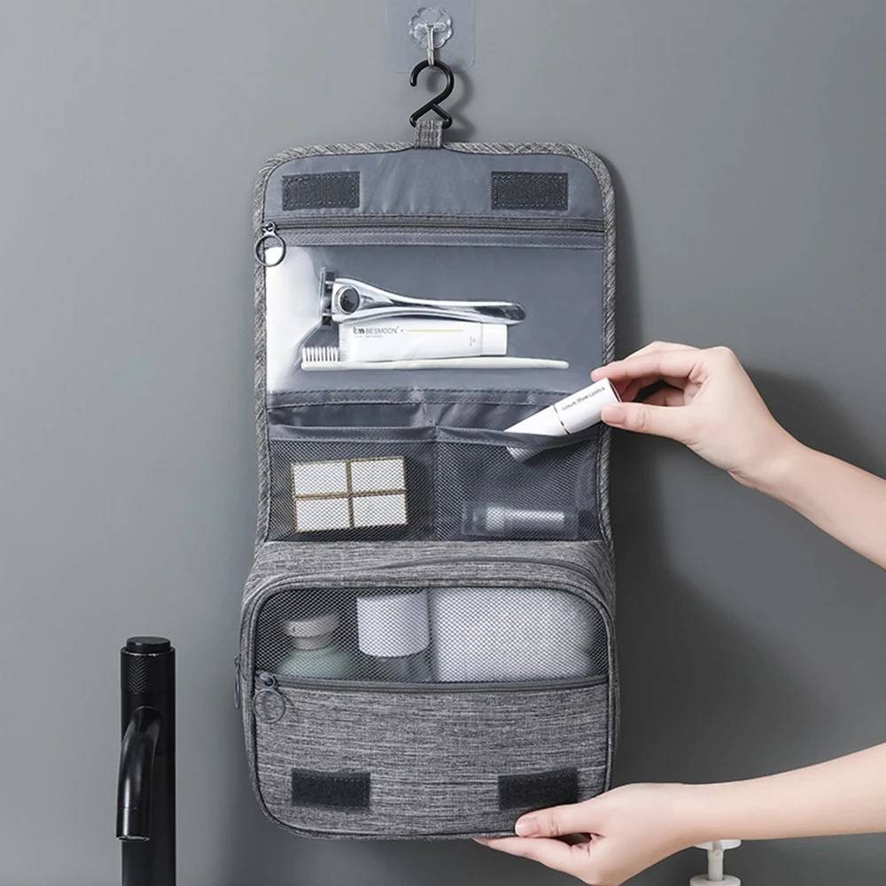 Blusmart Kosmetiktasche Reise Make-Up Taschen Frauen (Hängende Trocken- und Nasstrennungs-Aufbewahrungstasche, Wasserdichter Kulturbeutel), Für die tragbare Aufbewahrungstasche auf Reisen