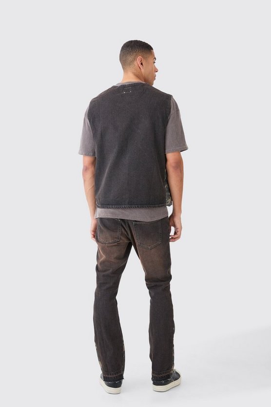 Utility Denim-Weste