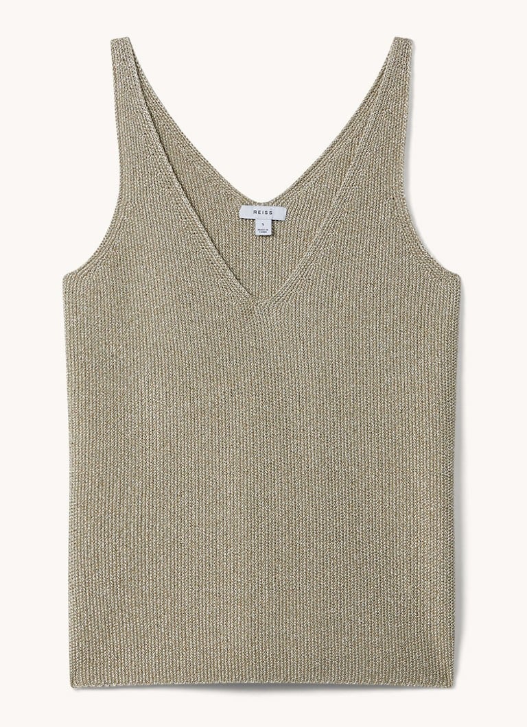Travel Mika fine knit vest with lurex
