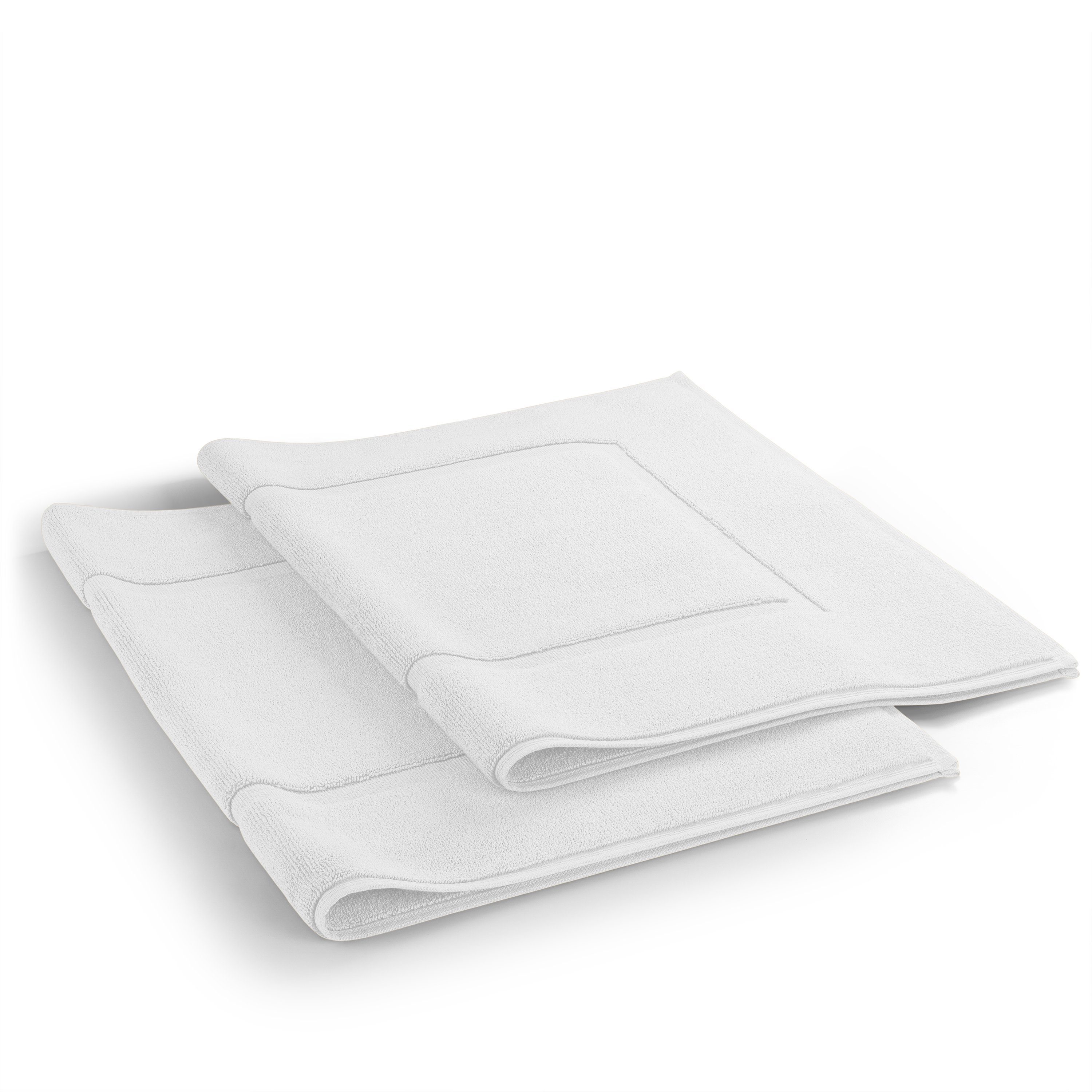 Badematte Blumtal Premium Frottier Badematte Blumtal, strapazierfähig, Baumwolle, Rechteckig, 1. St, Badeteppich, waschbarer Badvorleger 50x80cm, saugstark & weich