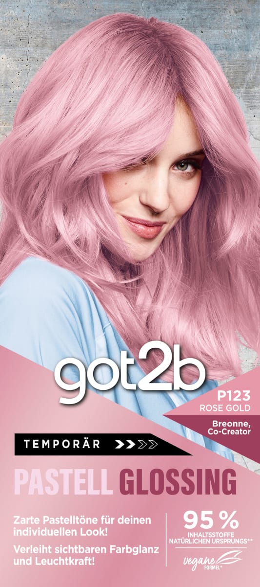 Farb-Glanzbehandlung Pastell Glossing P123 Rose Gold, 1 St