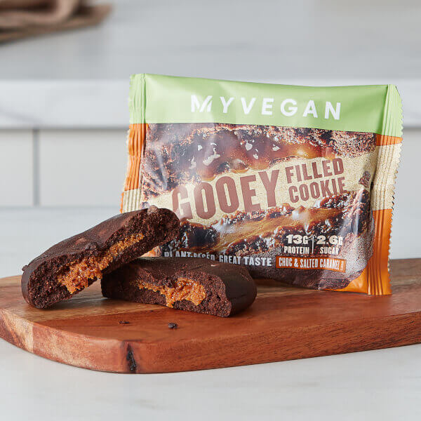 Cookie végane fourré aux protéines