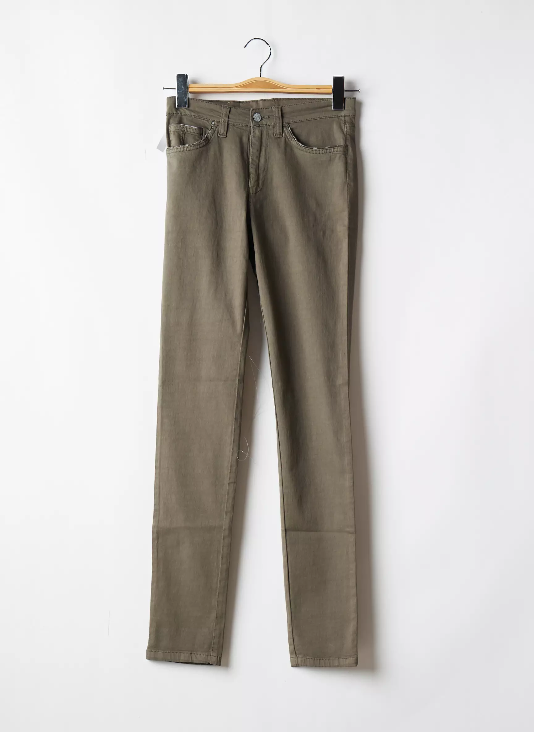Waltron Pantalons Slim Femme couleur vert