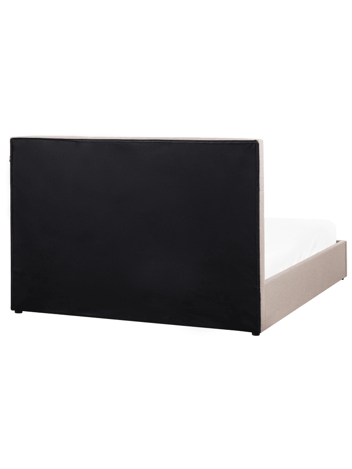 Beliani Doppelbett LAGORD in Beige/Schwarz - (W) 170 x (H) 84 x (L) 214 cm günstig kaufen onesize