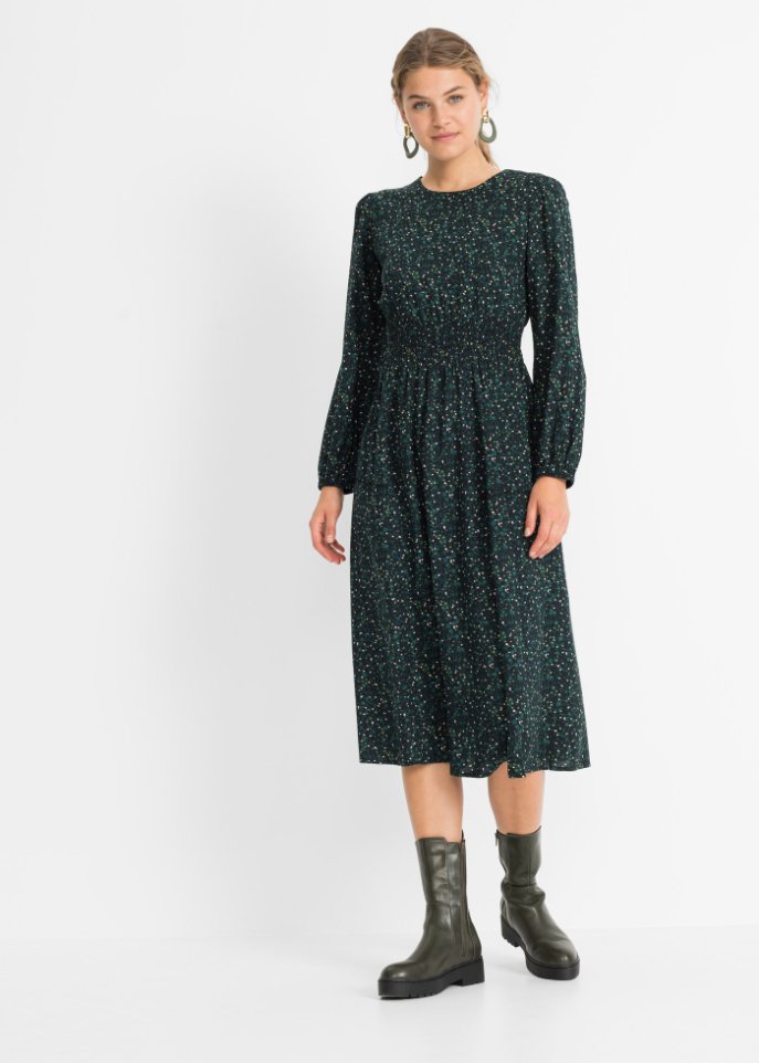 Midikleid mit Blumenprint
