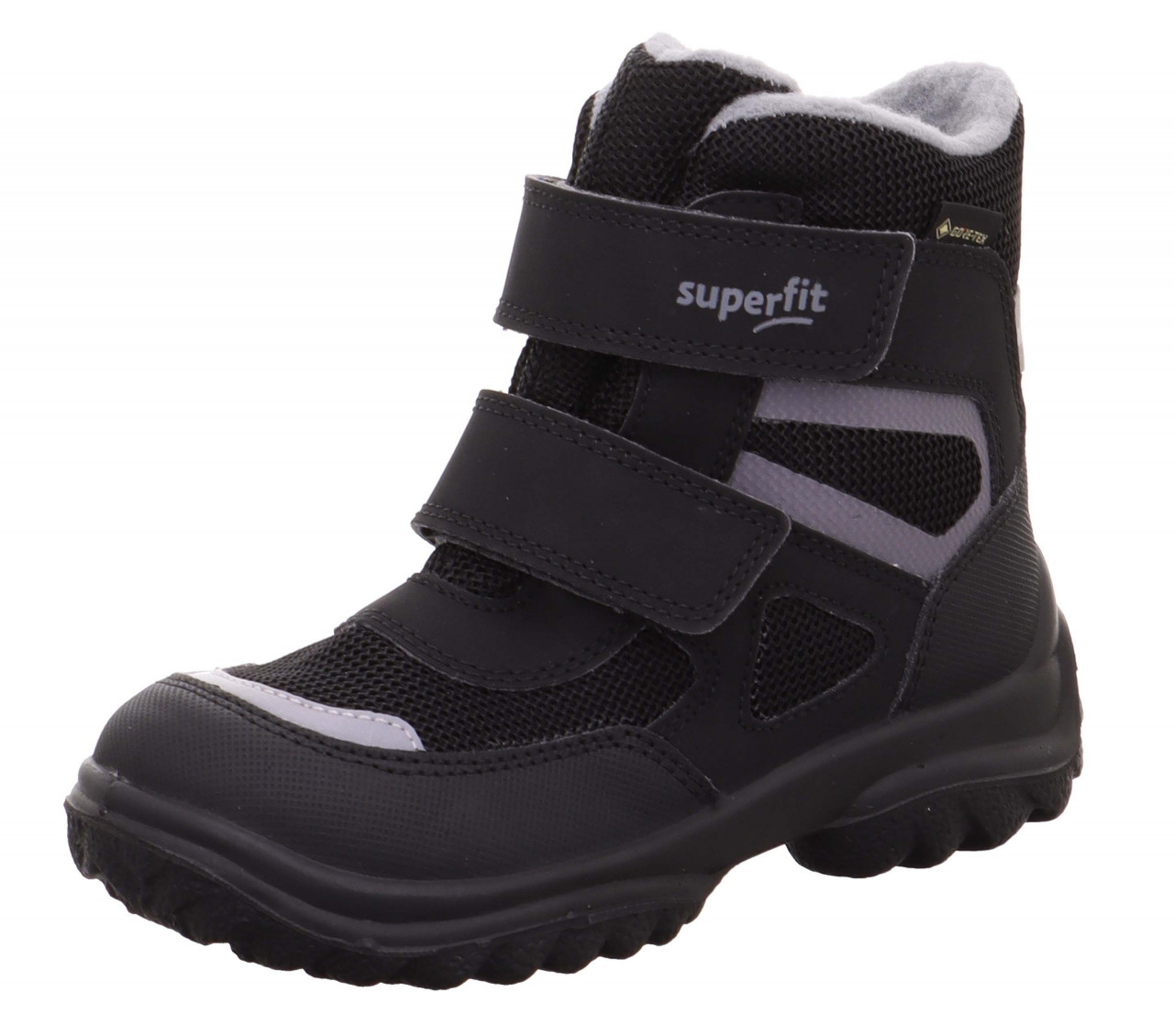 SNOWCAT - Schwarz/Grau Boots mit Klettverschluss
