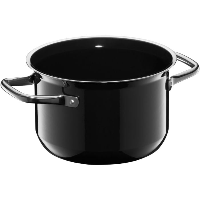 Fusiontec Compact Kochtopf mit Glasdeckel, 18 cm, Black