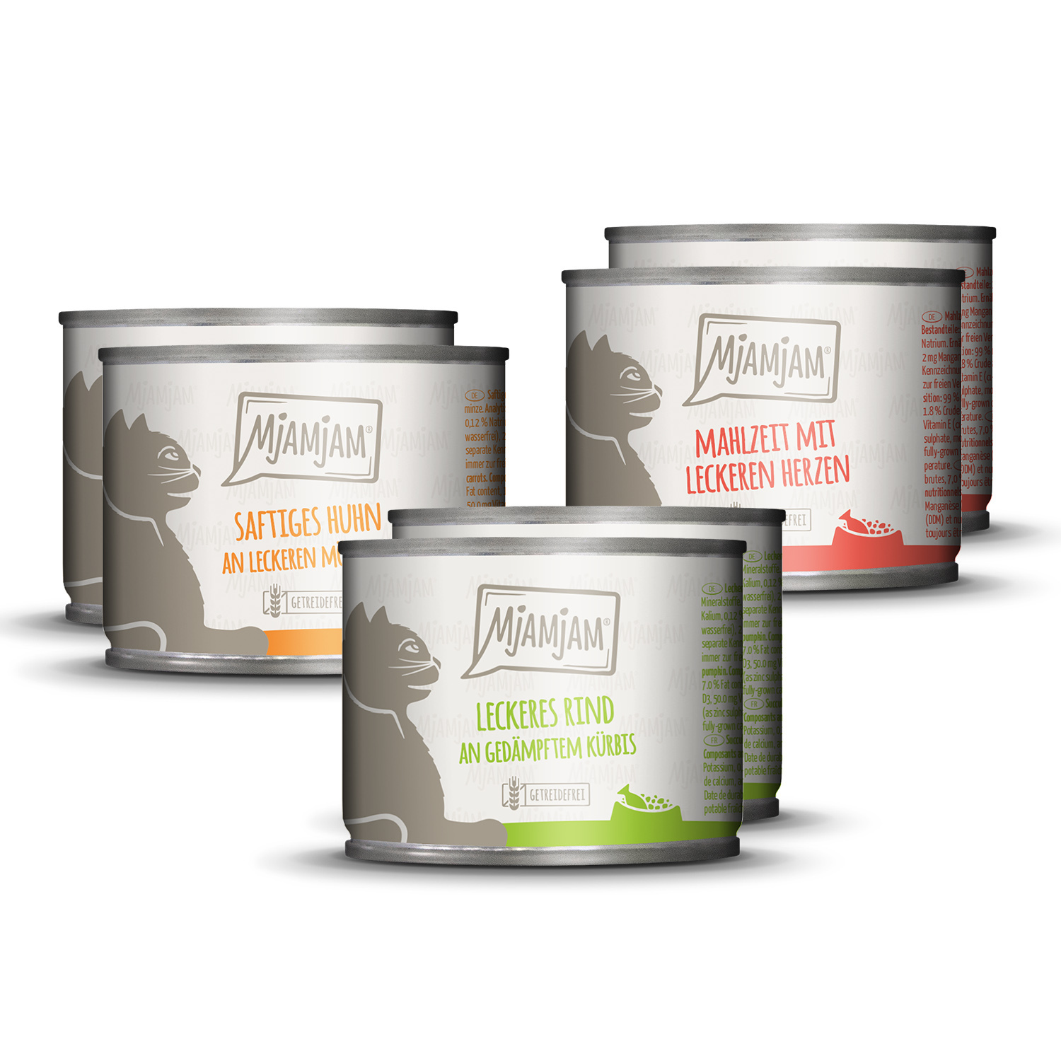 MjAMjAM Nassfutter MjAMjAM 6x200g Mixpaket 1