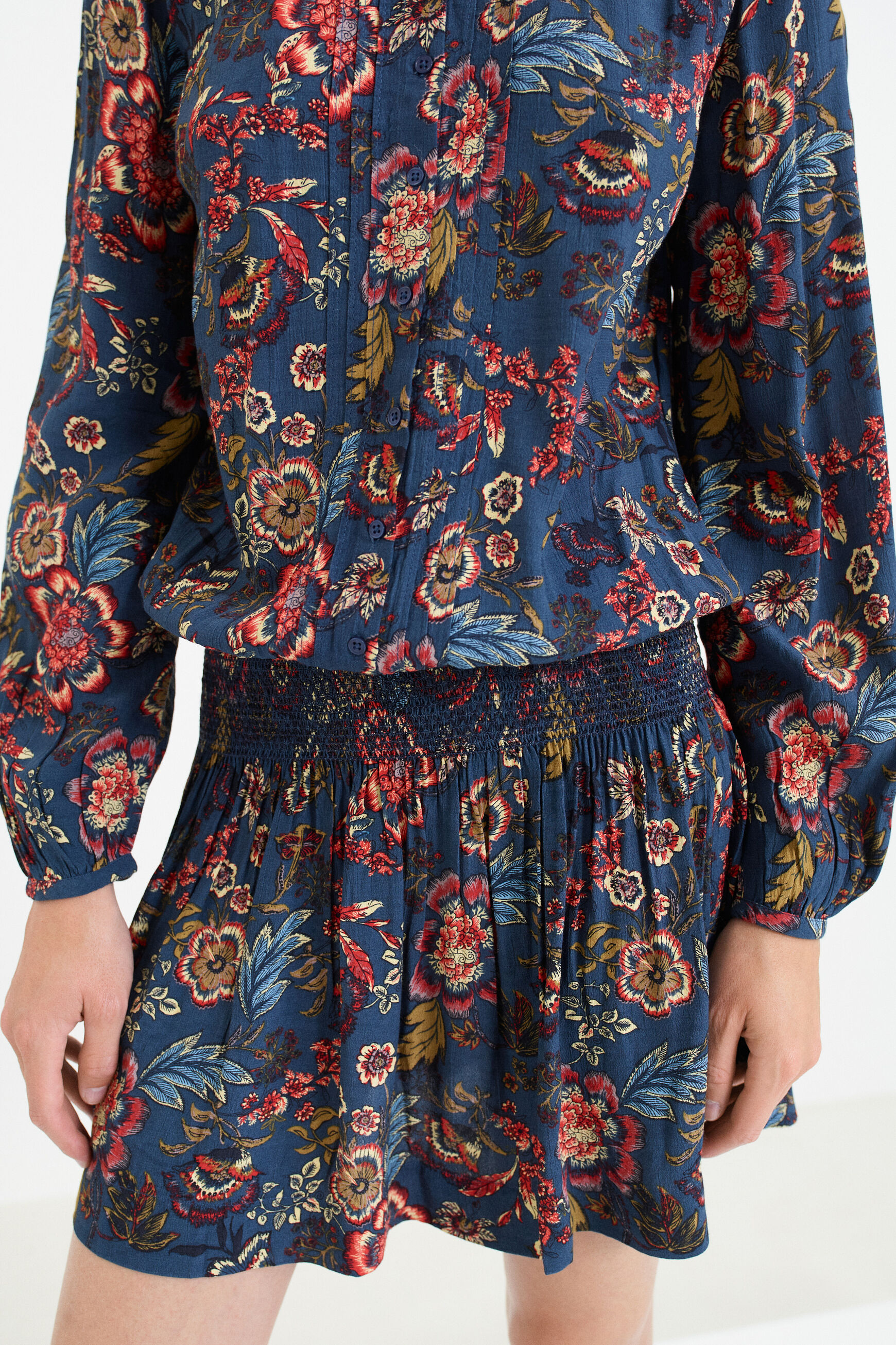 robe sybil bleu marine femme