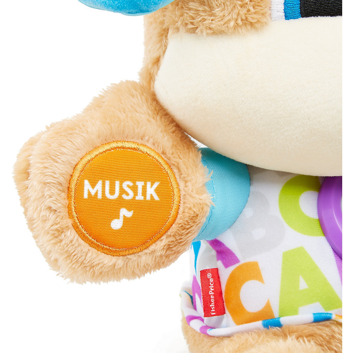 Fisher-Price Lernspaß Hündchen, Baby-Spielzeug mit Musik, Kuscheltier, Lernspielzeug