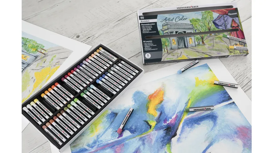 EBERHARD FABER Artist Color Ölpastellkreide Kartonetui mit 50 Kreiden