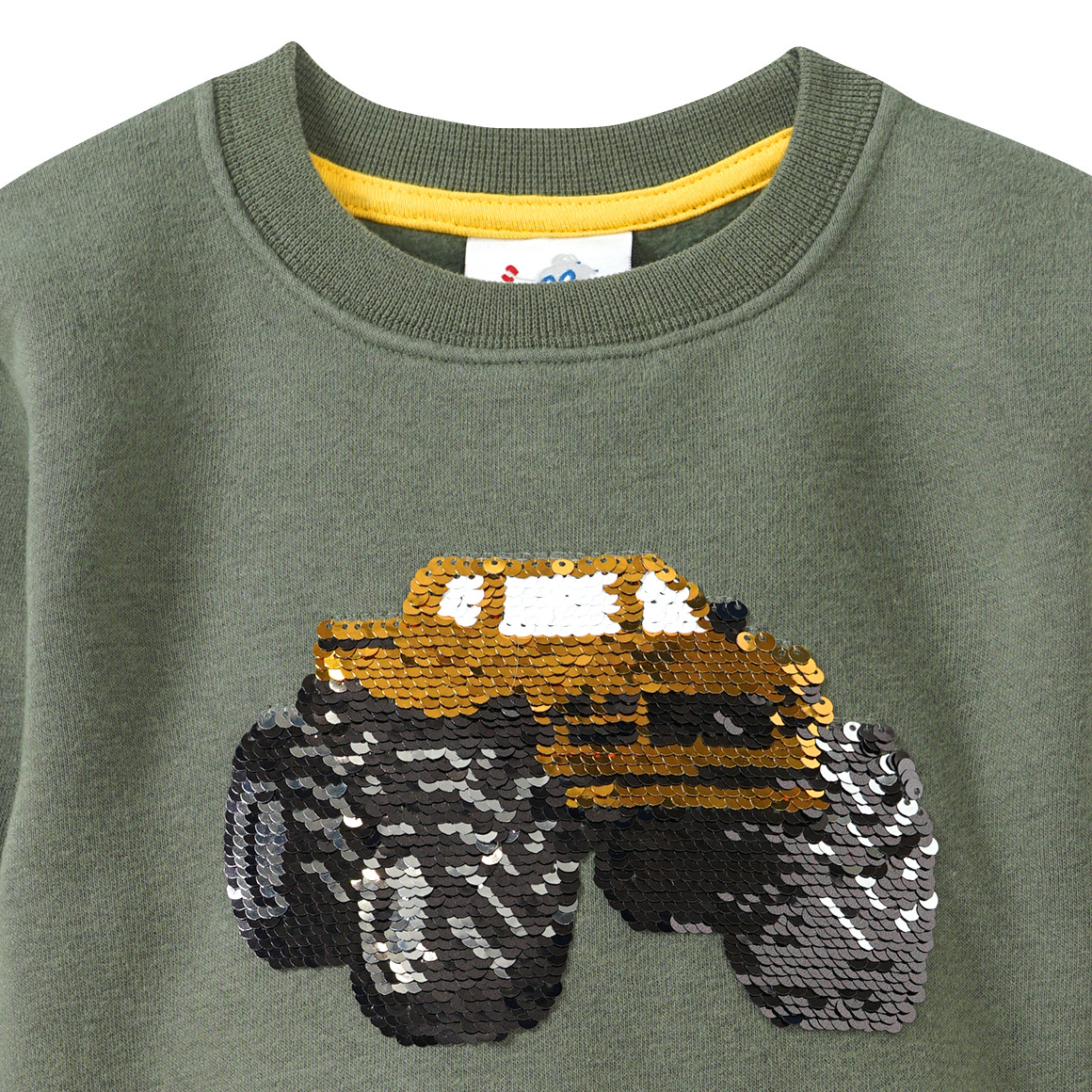 Jungen Sweatshirt mit Wendepailletten