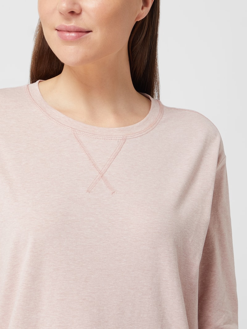 Pyjama-Oberteil aus Baumwollmischung in rosa