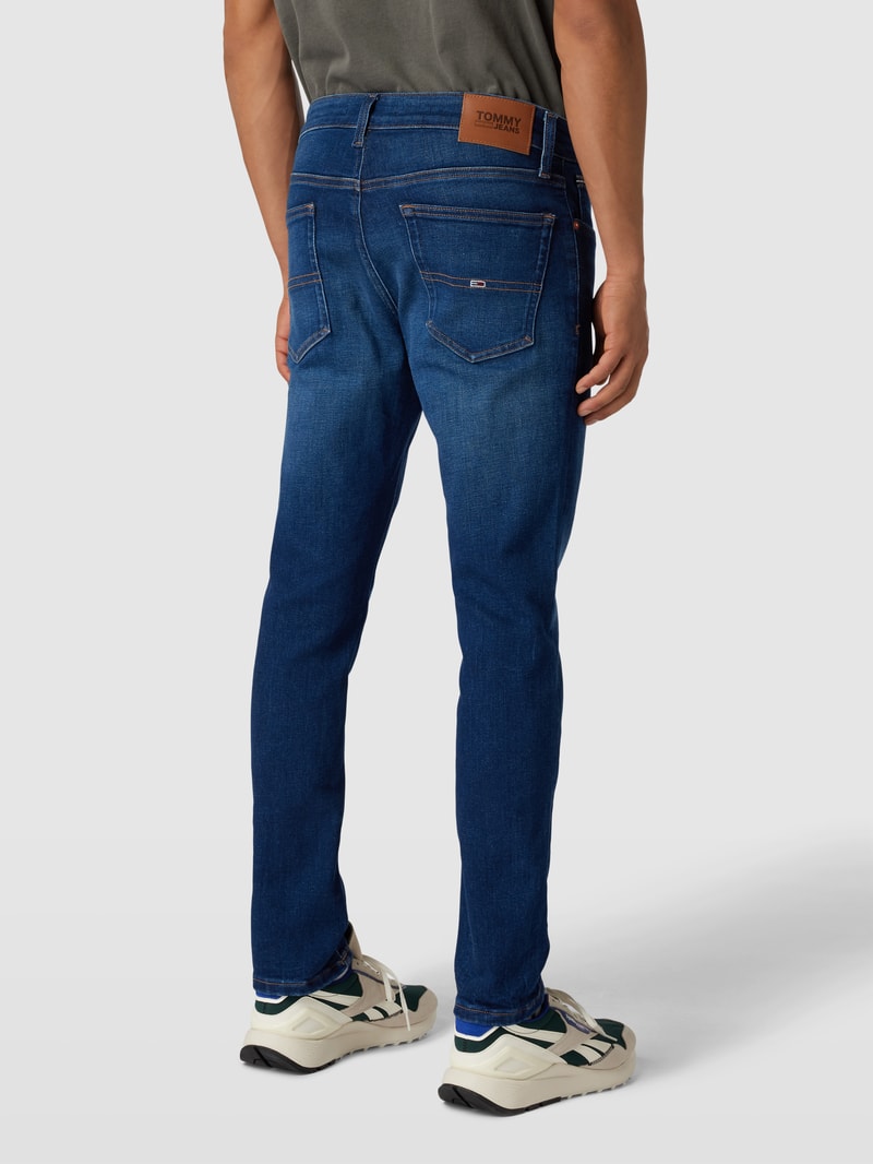 Slim Fit Jeans im 5-Pocket-Design Modell 'AUSTIN' in dunkelblau