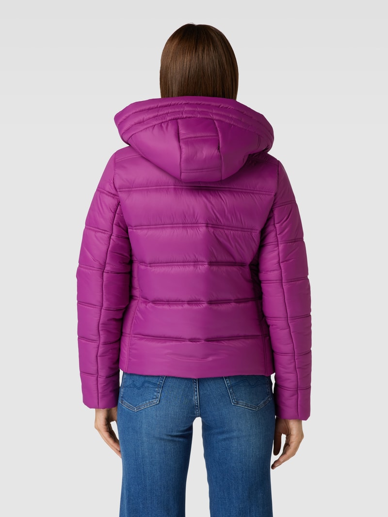 Steppjacke mit Reißverschlusstaschen in fuchsia