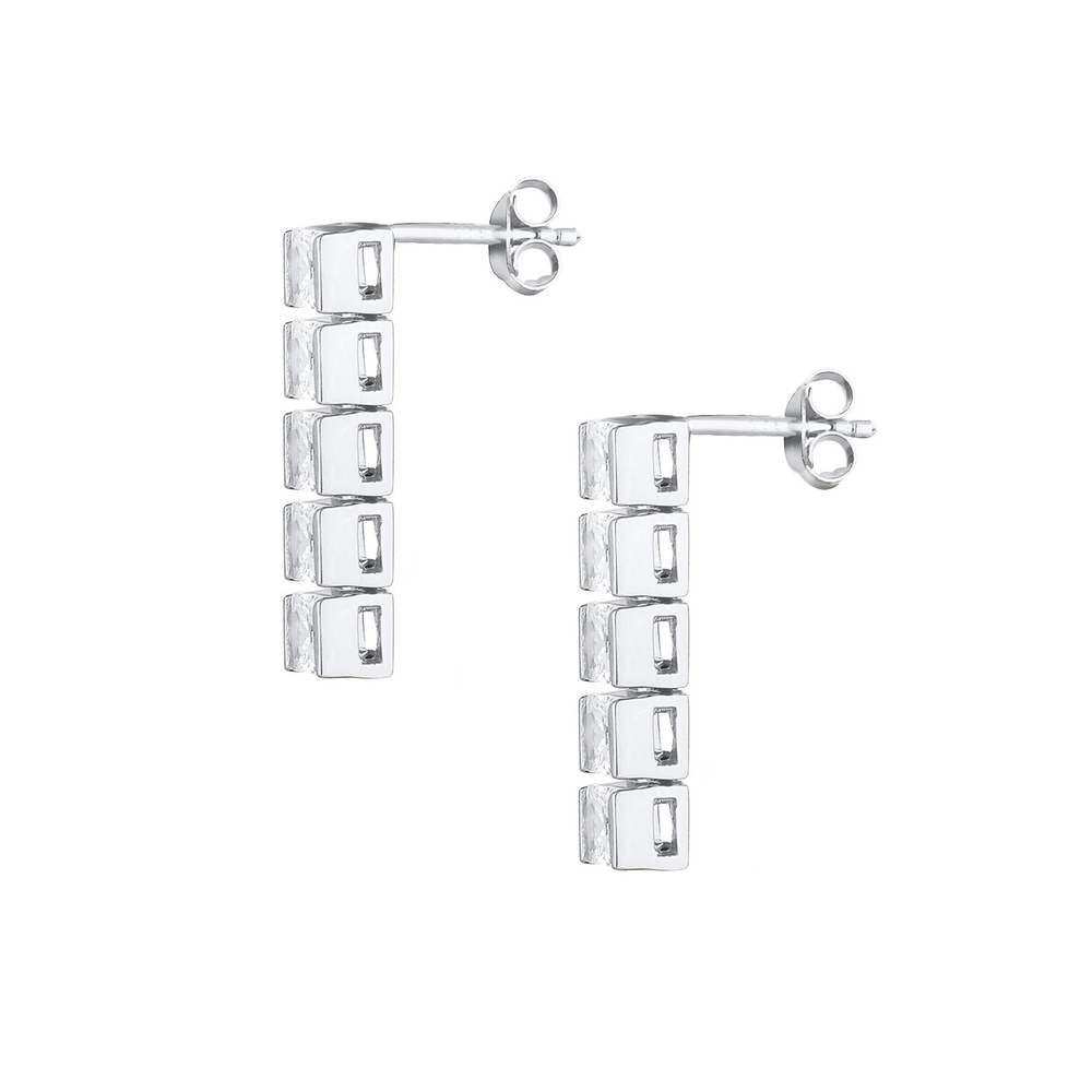 Elli PREMIUM Elli PREMIUM Boucles d'Oreilles Élégant avec des Cristaux Zircone Boucles d'Oreil Boucles d'oreilles