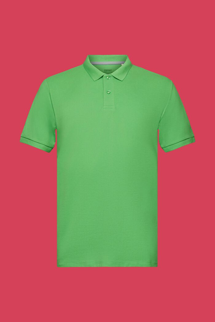 Slim-Fit-Poloshirt aus Baumwoll-Piqué