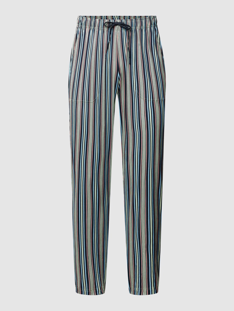 Pyjama-Hose mit Allover-Muster Modell 'REMIX' in beige