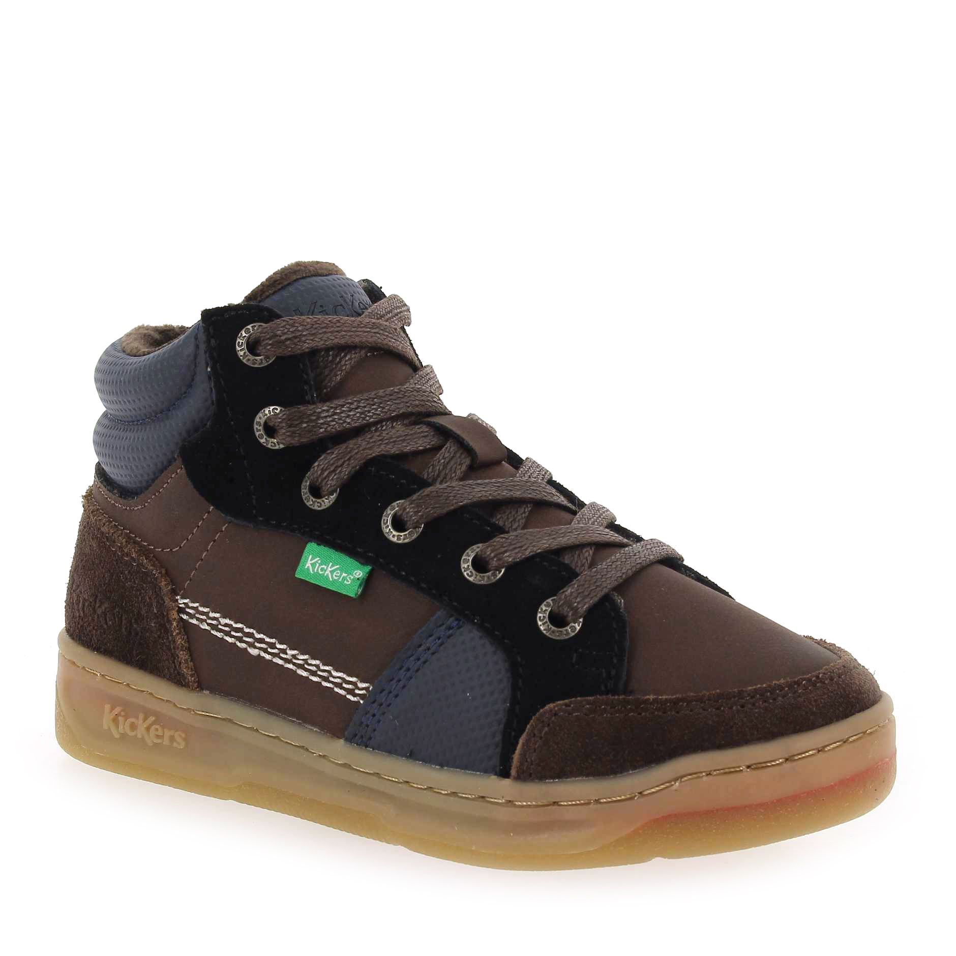 Kickers  KICKOSTA SUEDE - Marron Marine