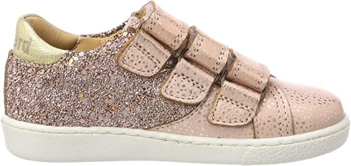 BISGAARD Mädchen Sneaker silber Velcro blush
