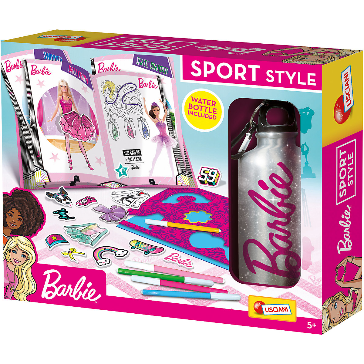 Barbie Sport Style - Papierkleider und Malset mit Zubehör